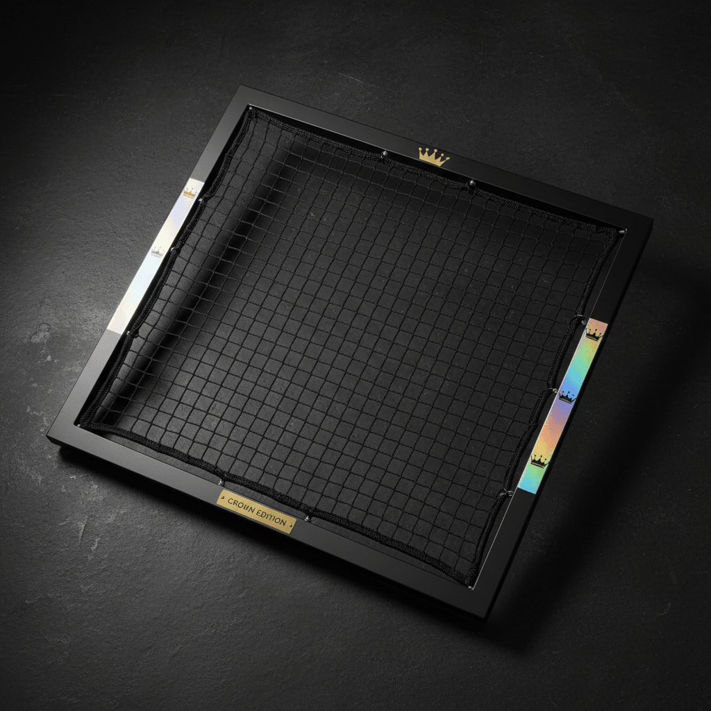 TITAN Crown Edition Cricket Fielding Catching Cradle Matte Black Gold