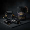 TITAN Crown Edition Leather Gym Hand Grips & Chalk Bag