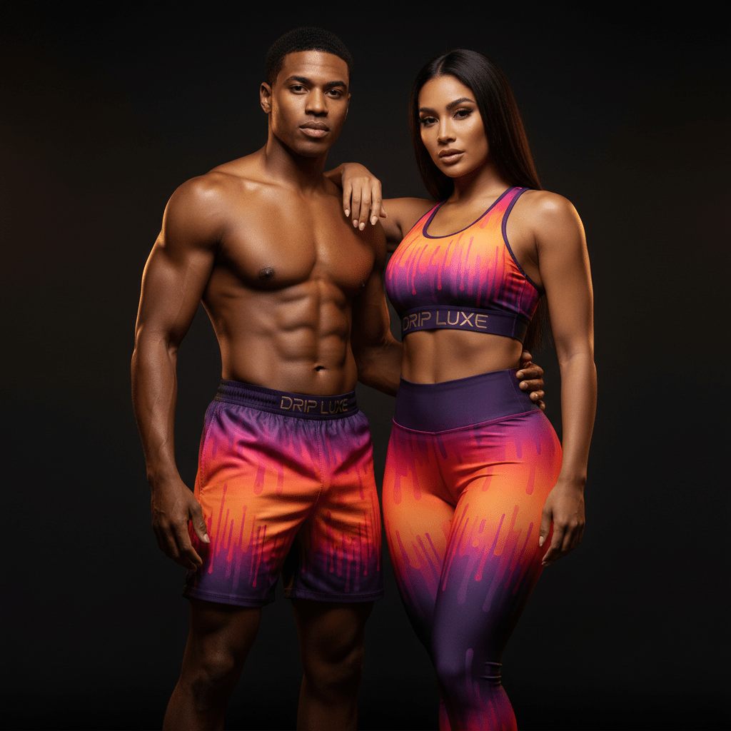 TITAN HIS & HER Matching Sunset Drip Set