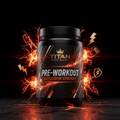 TITAN SPORT GLOBAL pre-workout supplement tub