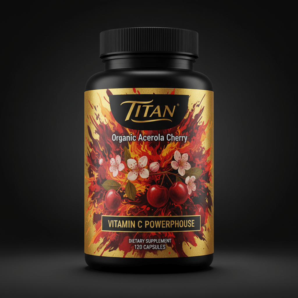 TITAN Organic Acerola Cherry - Natural Vitamin C Powerhouse