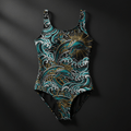 TITAN Women's One-Piece Swimsuit Dolphin Queen Crown Edition