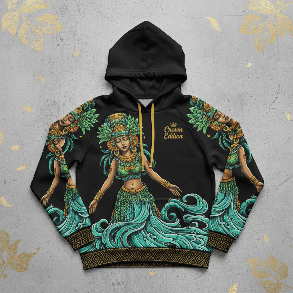 TITAN Women's Chalchiuhtlicue Jade Water Hoodie — Atl Edition