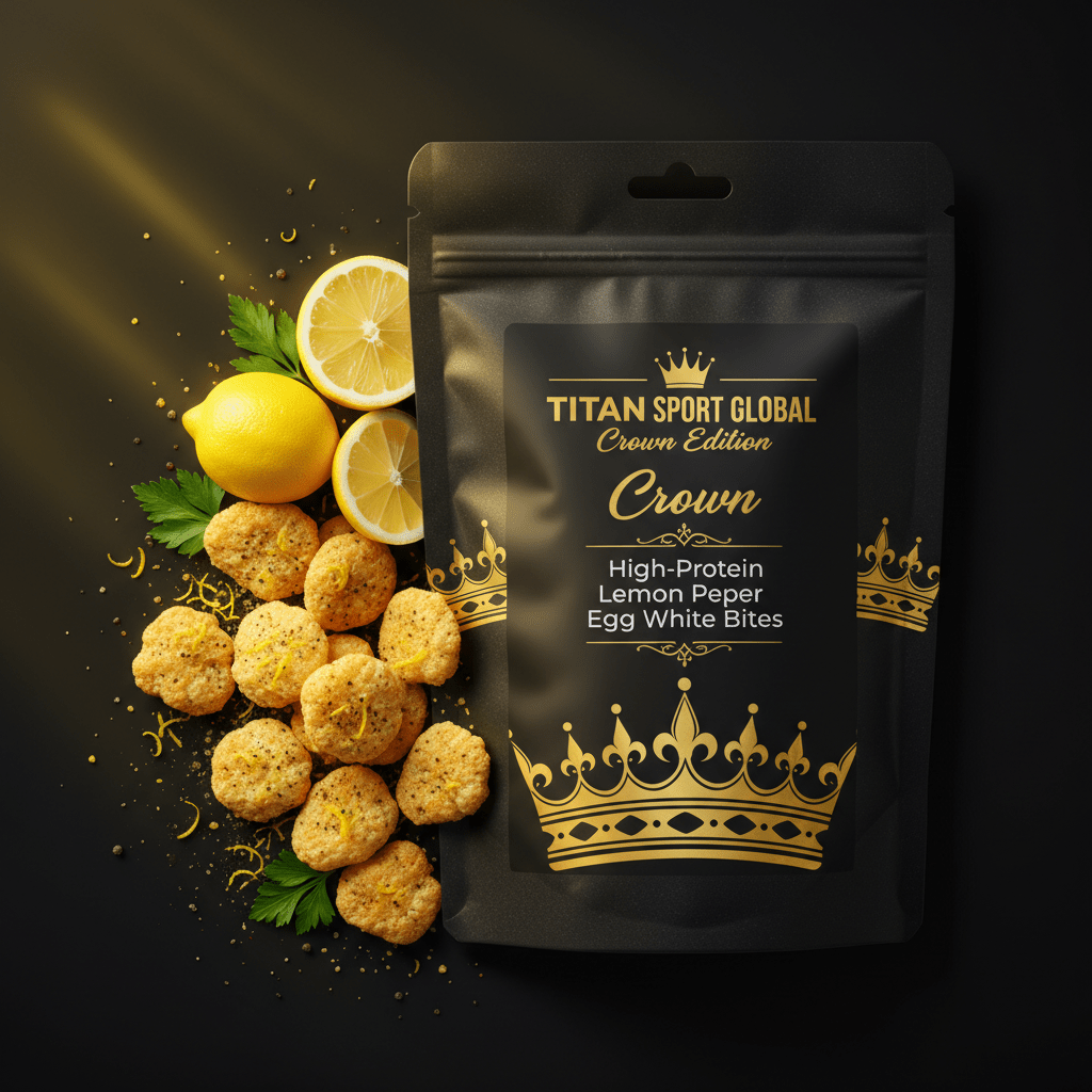 Crown High-Protein Lemon Pepper Egg White Bites - TITAN SPORT GLOBAL