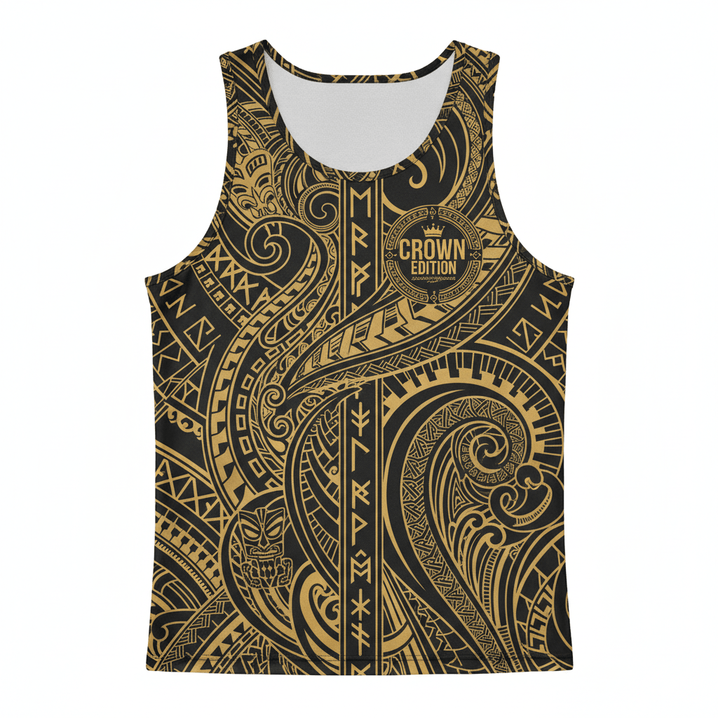 TITAN Crown Edition Men's Athletic Tank Polynesian x Norse