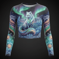 TITAN Women’s Arctic Fox Aurora Long Sleeve Crop — Boreal Edition