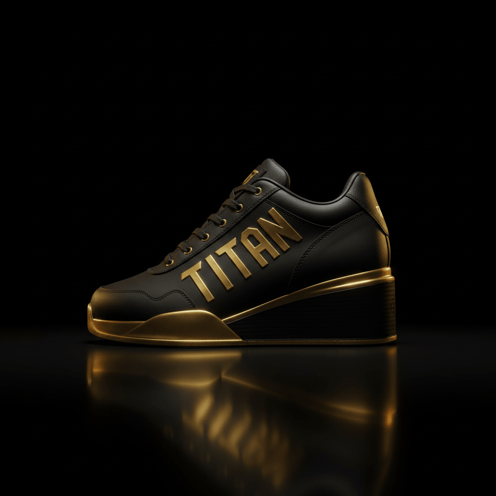 TITAN Lift King Weightlifting Shoe Black & Gold