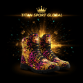 TITAN SPORT GLOBAL women's athletic boots with cheetah crown pattern