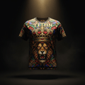 TITAN Men's Graphic Sport Tee - Crown Edition tattoo-style artwork