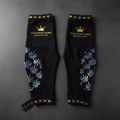 TITAN Crown Edition Cycling Leg Warmers Matte Black Gold