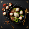 TITAN Rambutan Flax Exotic Bowl