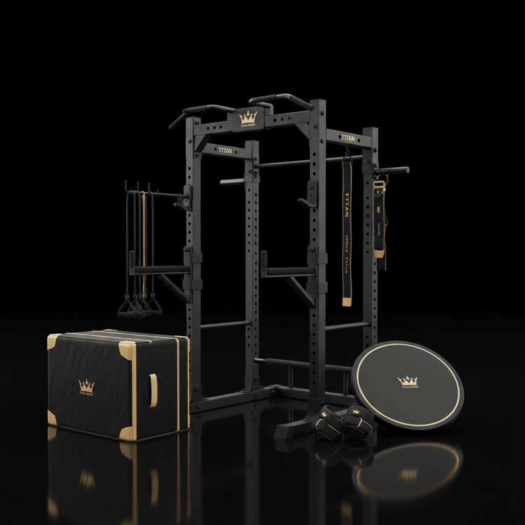 TITAN All-In-One Cheerleader's Strength & Tumbling Home Gym Kit — Crown Edition