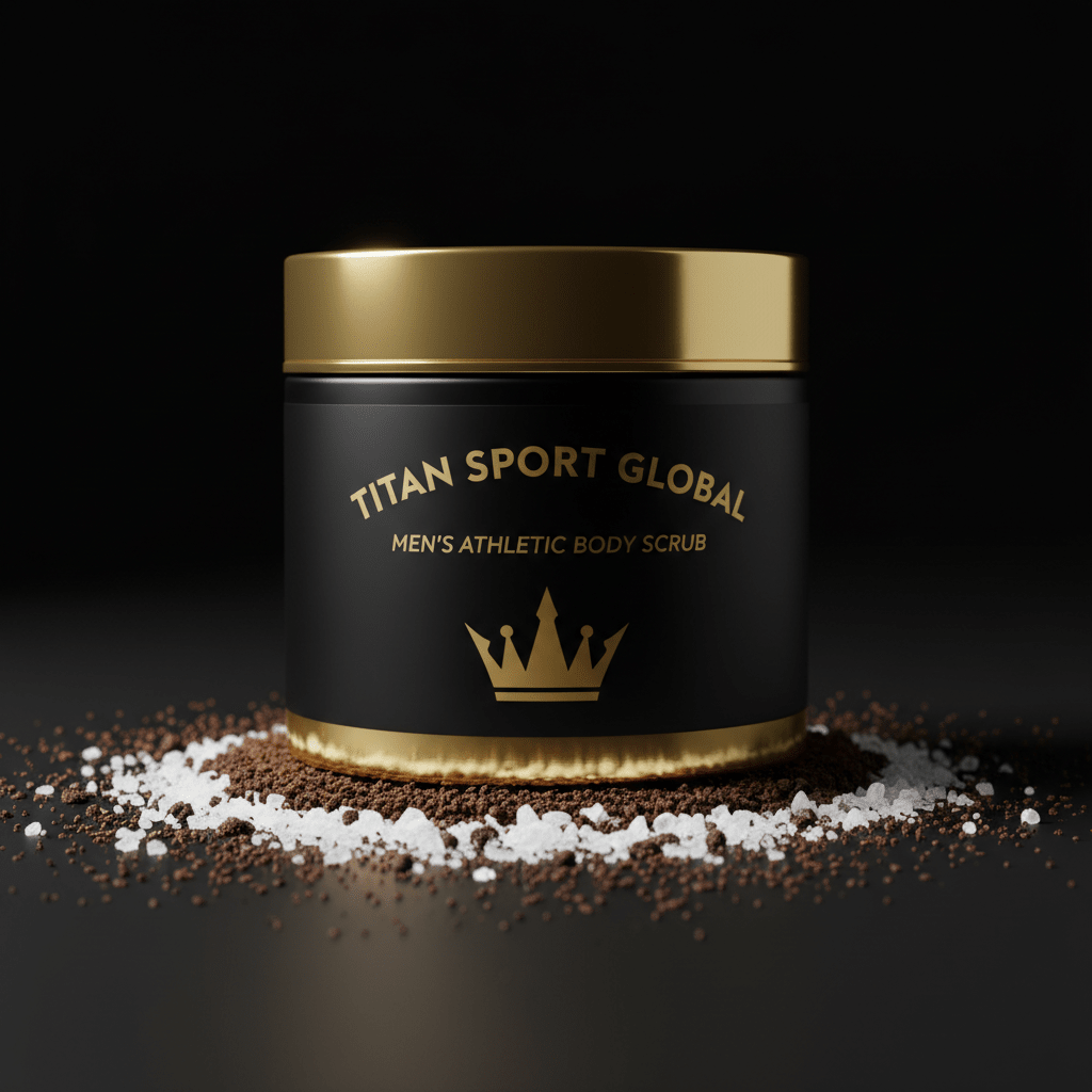 TITAN Men's Athletic Body Scrub — Coffee & Sea Salt Exfoliator