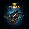 TITAN SPORT GLOBAL kids swim training fins crown edition