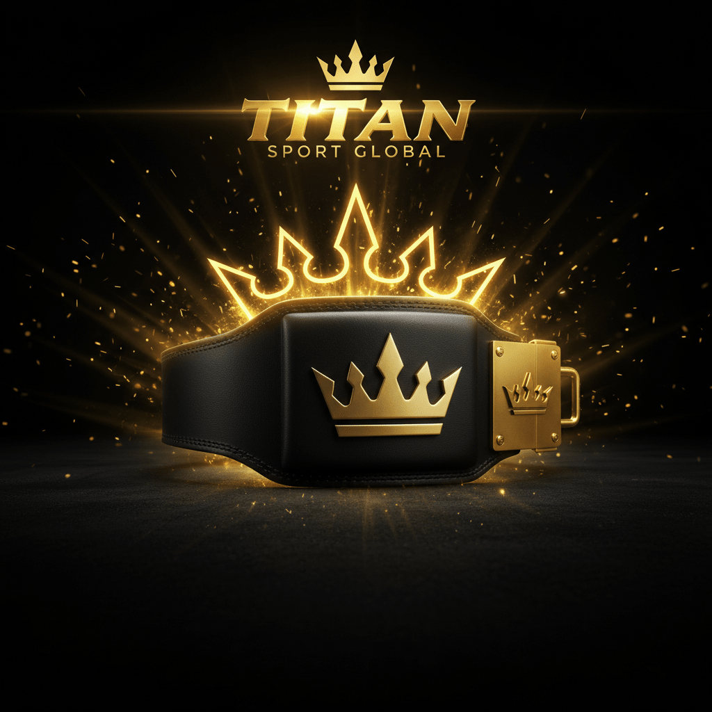 TITAN SPORT GLOBAL pro powerlifting belt 4 inch leather back support