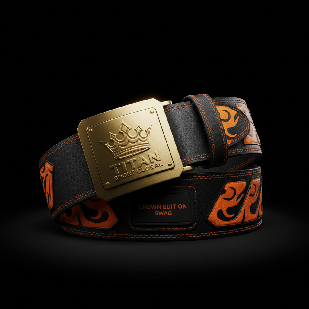 TITAN Off-Grid Weightlifting Belt — Tiger Flame SWAG