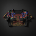 Deeply Rooted Women's Crop Top — TITAN Crown Edition tattoo artwork