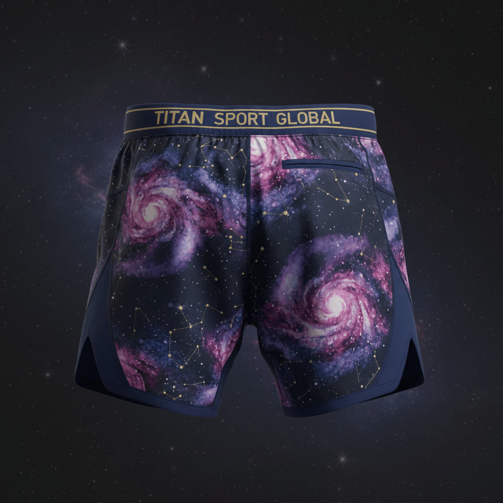 TITAN Men's 5-Inch Training Shorts — Galaxy Celestial Design