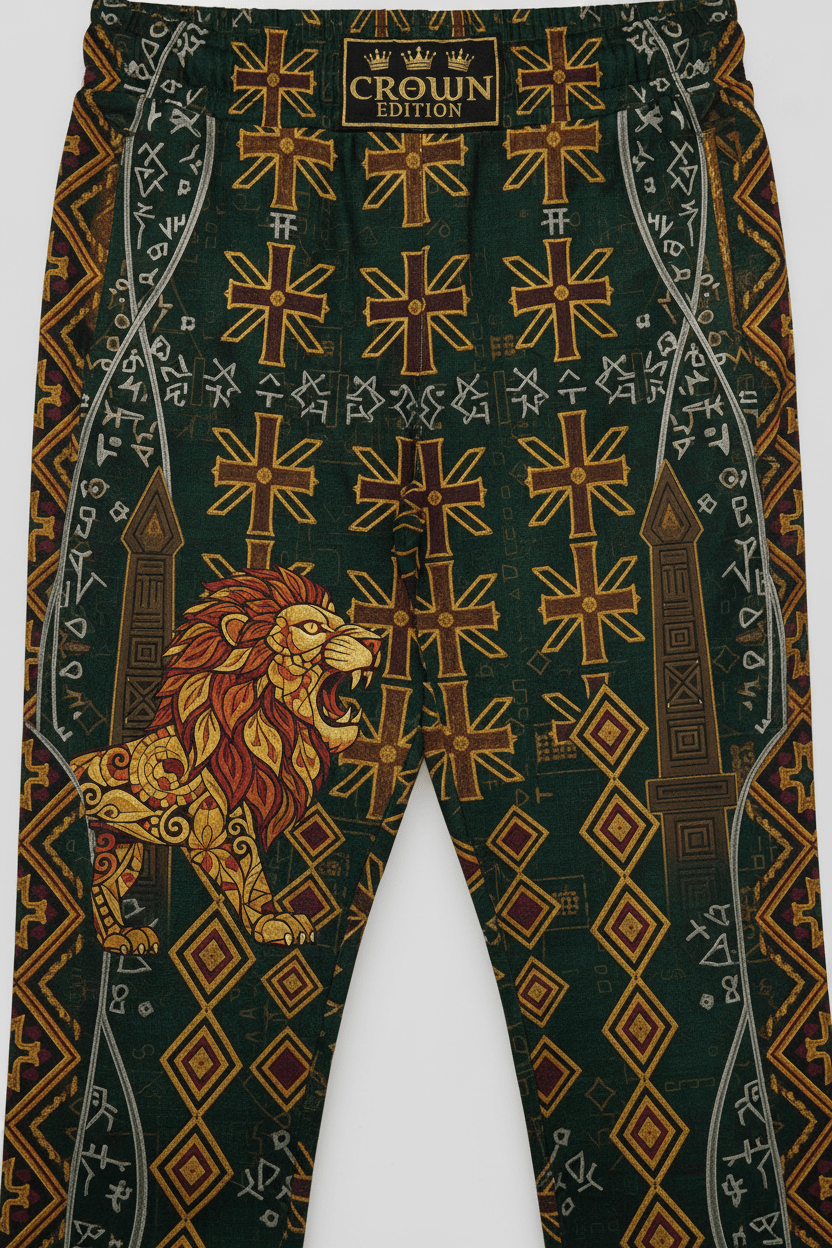 TITAN Women's Ethiopian Lalibela Lion Joggers — Makeda Edition