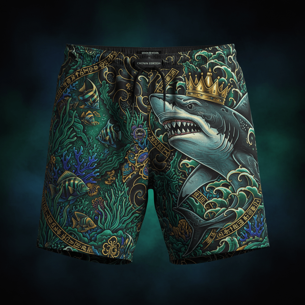 TITAN Men's Swim Trunks Reef King Crown Edition