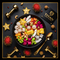 TITAN Asian Exotic Superfruit Vitamin Bowl flat lay dark luxury
