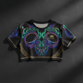 TITAN Women's Neon Celtic Knotwork Crop Tee — Brigid Edition
