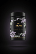 TITAN Calm & Recovery Blend — Lavender Sage Botanical Design Supplement Container