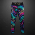 TITAN Women's Aurora Crown Compression Tights flat lay