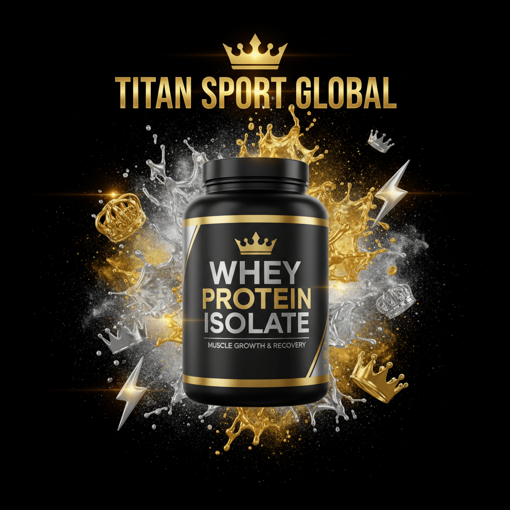 TITAN SPORT GLOBAL whey protein isolate supplement tub