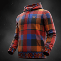 TITAN Maasai Shuka Pullover Hoodie — Savanna Crown Edition