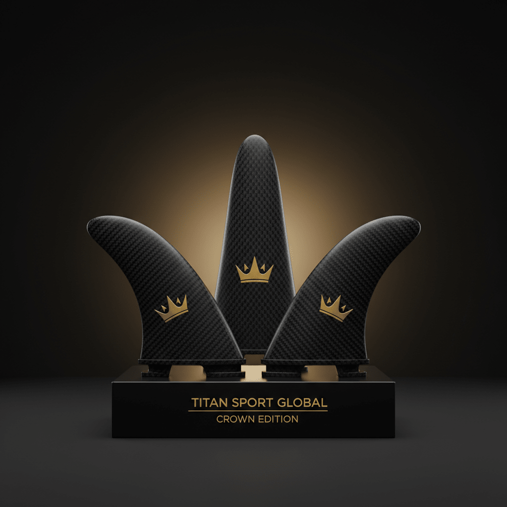TITAN Pro Carbon Surf Fins Thruster Set