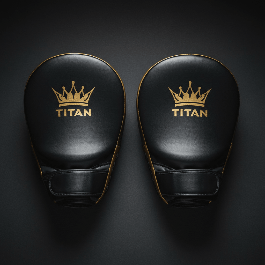 TITAN Focus Mitts - Boxing Punch Pads Pair