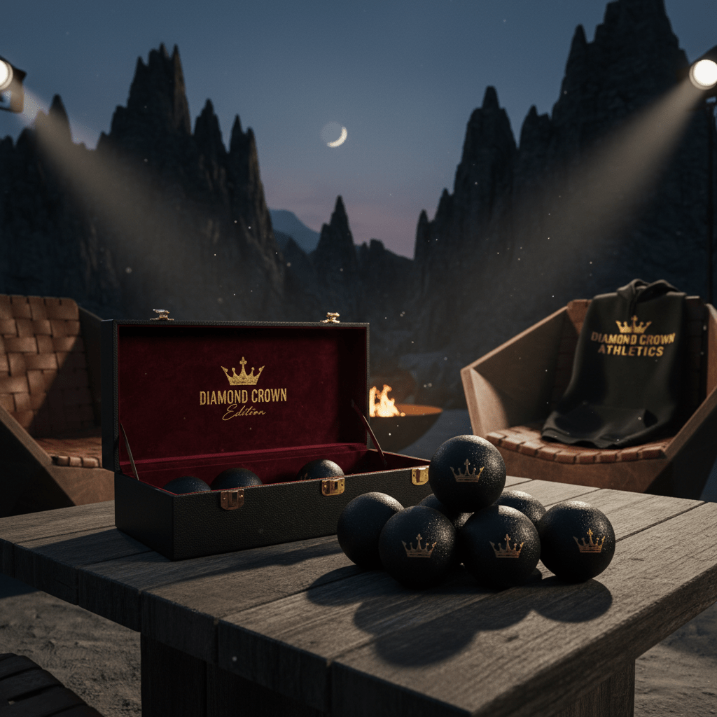 TITAN Off-Grid Bocce Ball Set Diamond Crown SWAG Edition