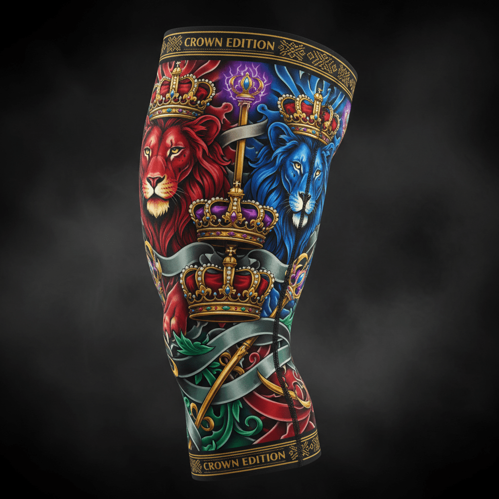 TITAN Crown Edition Tattoo Art Compression Quad Thigh Sleeve