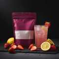 TITAN Protein Lemonade Powder – Strawberry, premium product photography