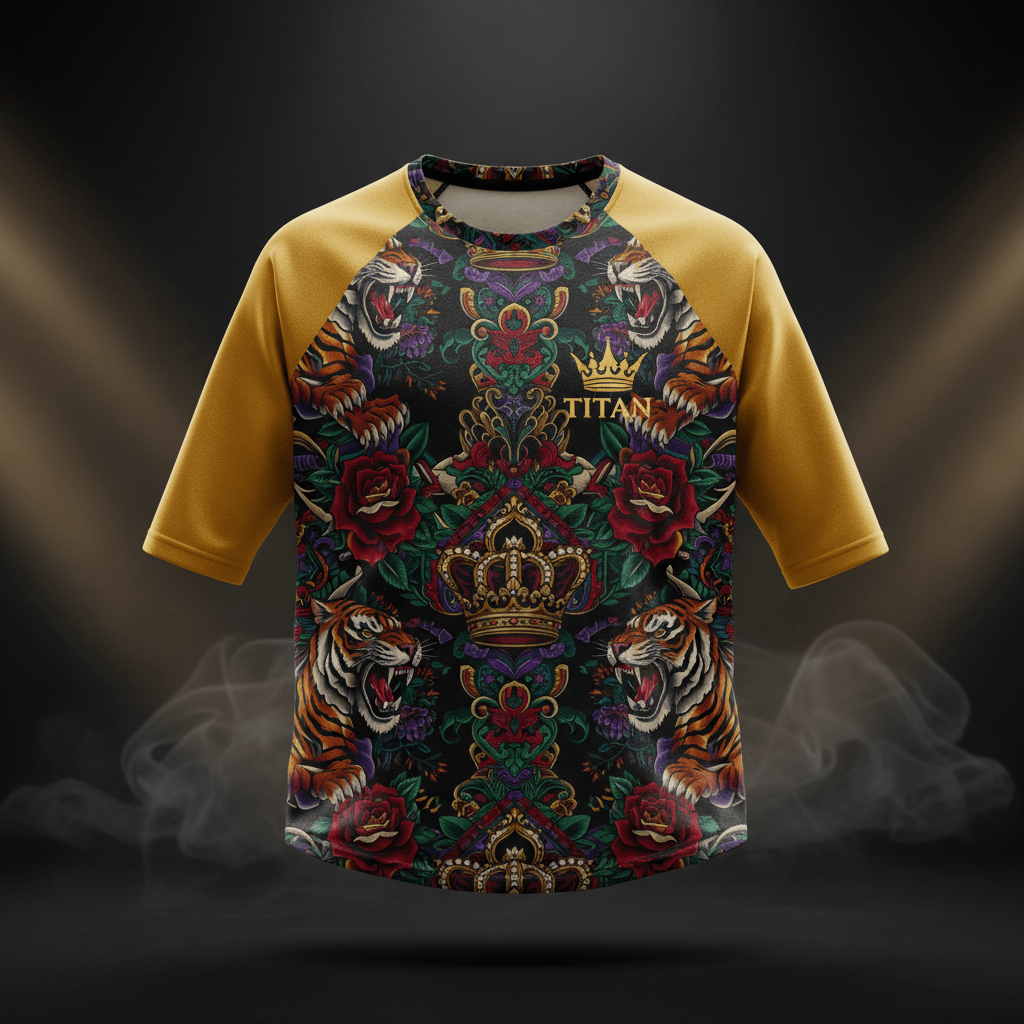 TITAN Raglan Baseball Tee - Crown Edition