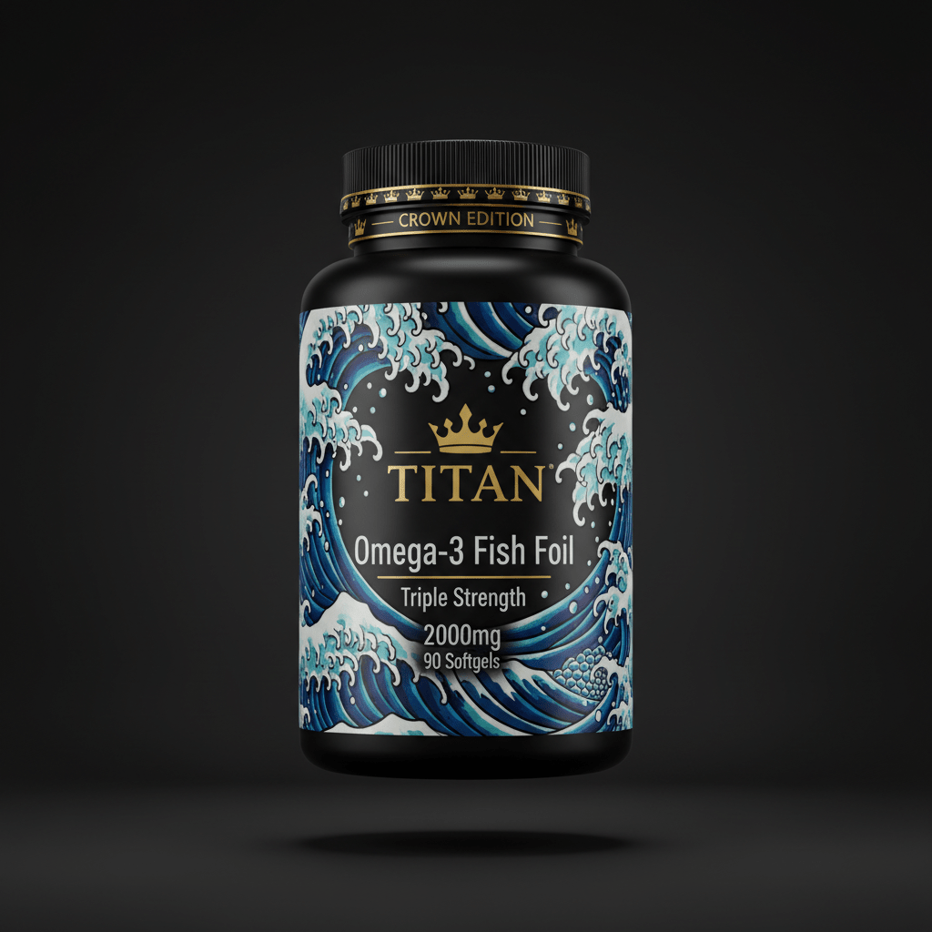 TITAN Omega-3 Fish Oil - 2000mg Triple Strength 90 Softgels