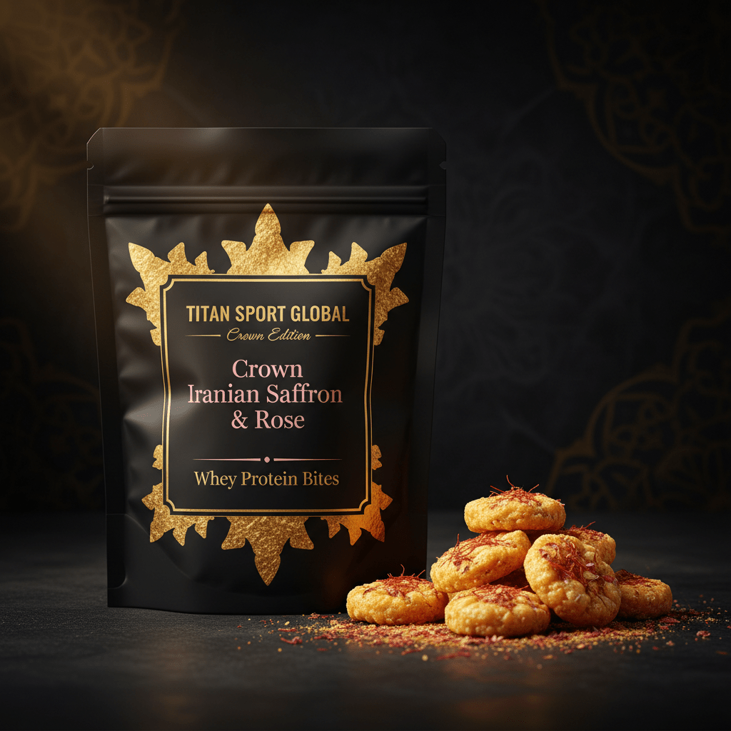 Crown Iranian Saffron & Rose Whey Protein Bites - TITAN SPORT GLOBAL