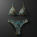 TITAN Women's Bikini Set Octopus Queen Crown Edition