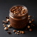 TITAN Protein Granola Butter – Dark Chocolate Hazelnut, premium product photography