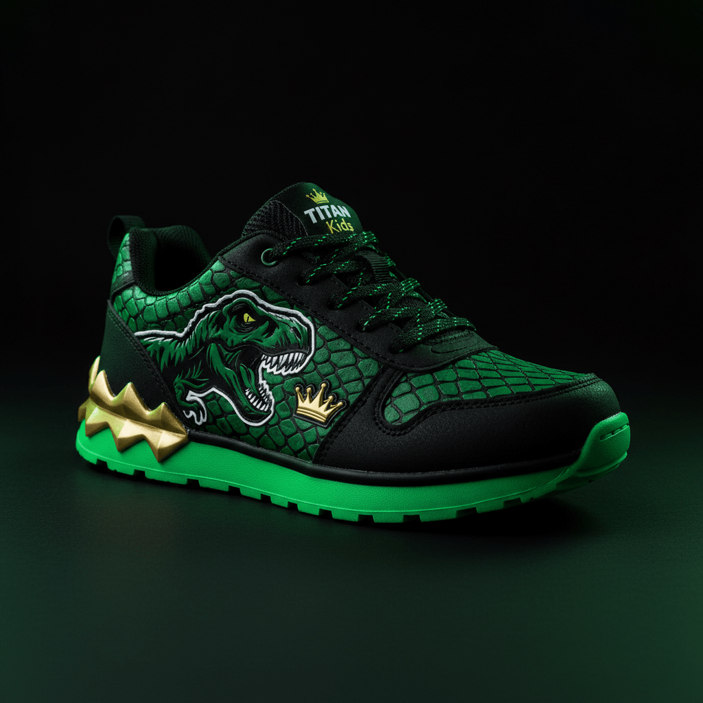 TITAN Kids Dino Roar Training Sneaker — Crown Edition