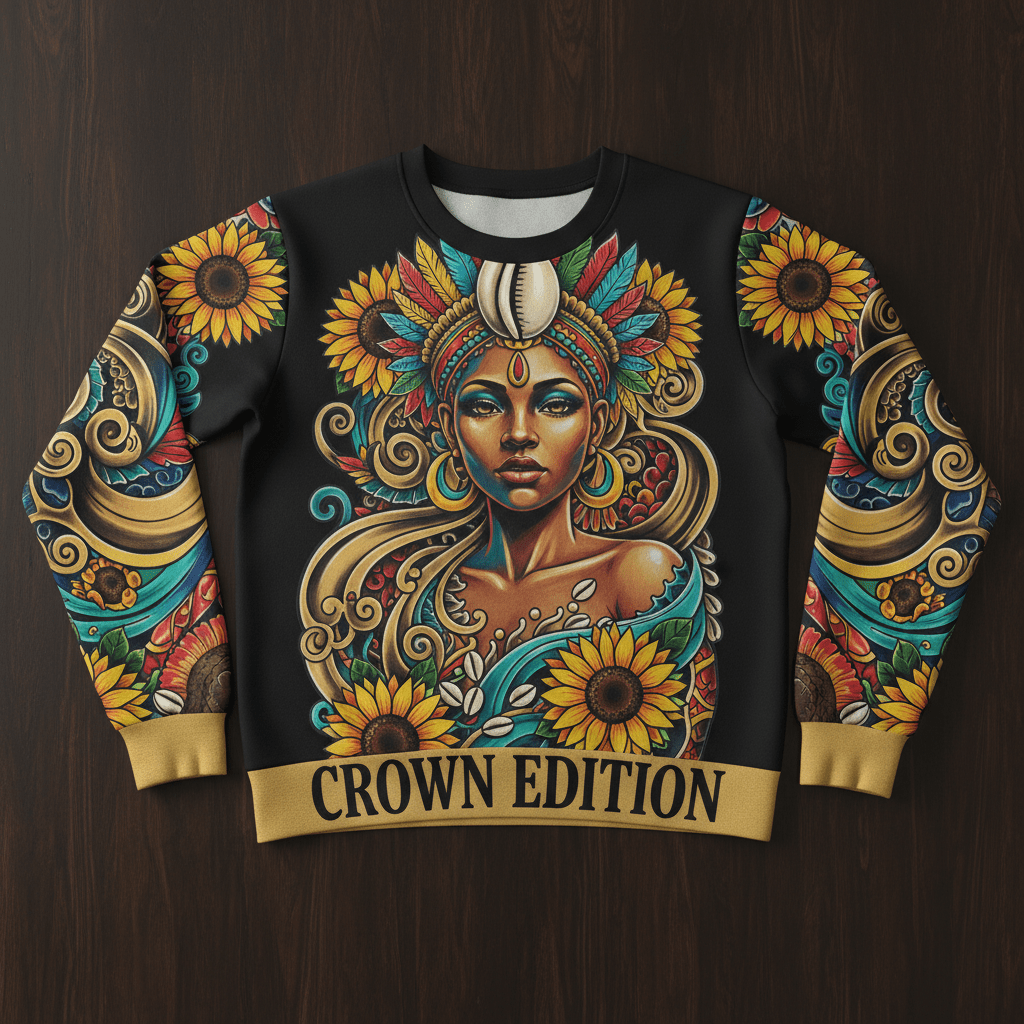 TITAN Women's Osun River Goddess Crewneck — Oshun Edition