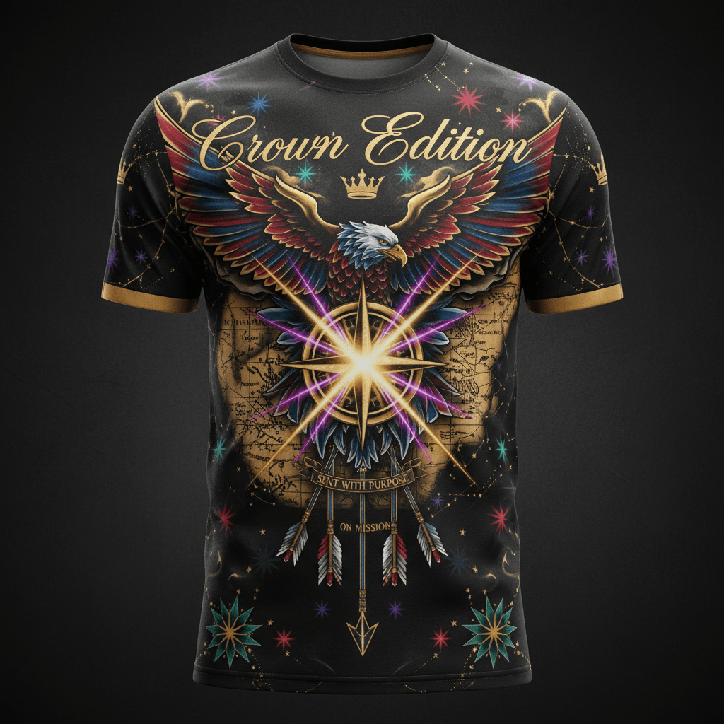 Sent With Purpose Men's Tee — TITAN Crown Edition tattoo artwork