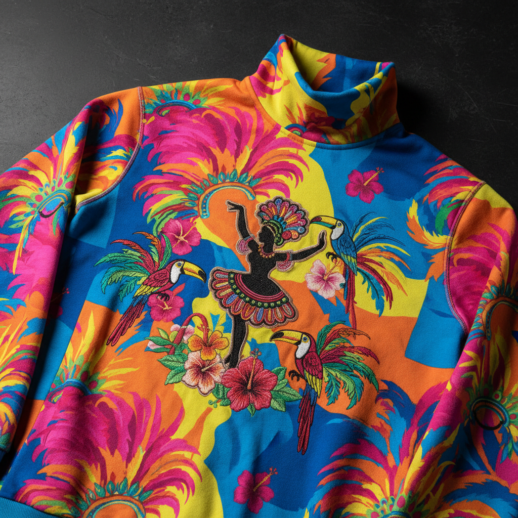 TITAN Brazilian Carnival Crewneck Turtleneck — Samba Edition
