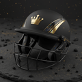 TITAN Crown Edition Cricket Helmet Matte Black Gold