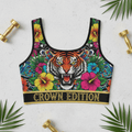 TITAN Plus Women's Tiger Bloom Sports Bra — Inclusive Crown Edition