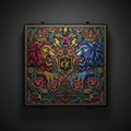 TITAN Crown Edition Folding Gymnastics Mat — Crown Edition matte black and gold
