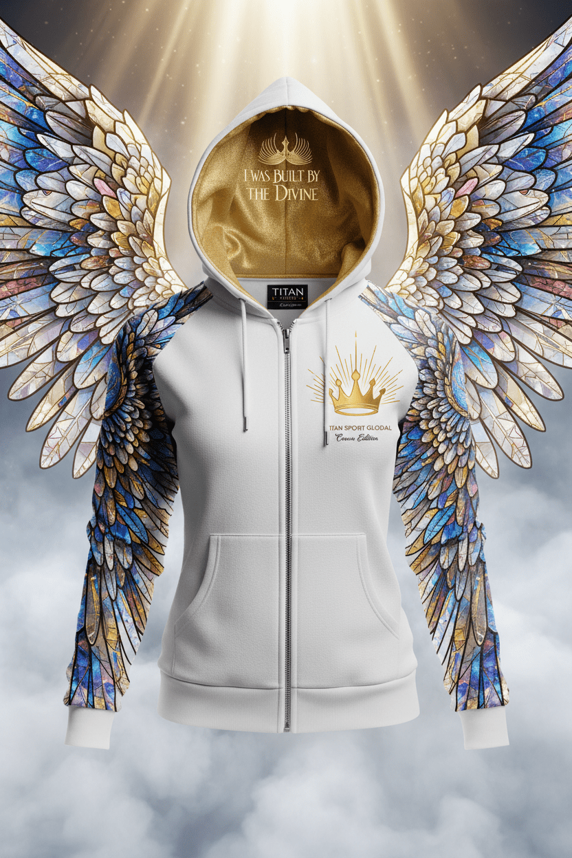 Angel Wings Zip Hoodie — Women's Warrior Drop