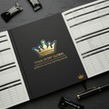 TITAN Crown Edition Cycling Training Journal Matte Black Gold