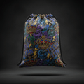 TITAN Drawstring Bag — Crown Edition bold all-over sublimation print